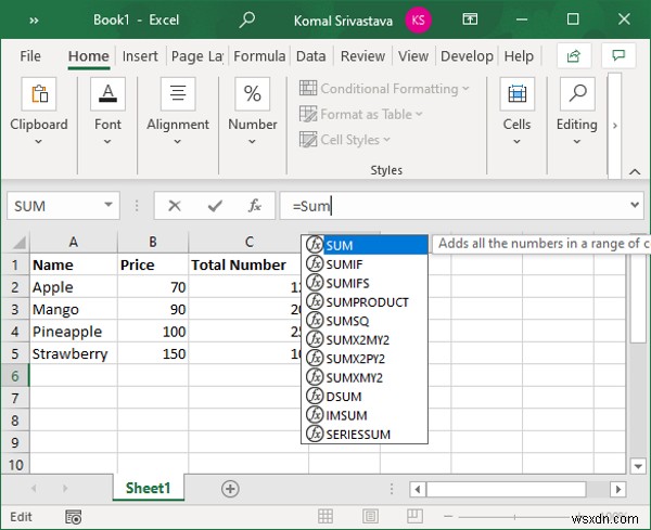 จะลบ #NAME ได้อย่างไร เกิดข้อผิดพลาดใน Excel 