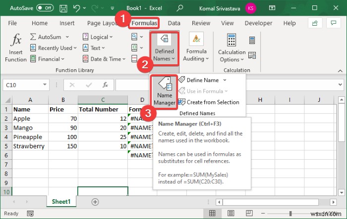 จะลบ #NAME ได้อย่างไร เกิดข้อผิดพลาดใน Excel 