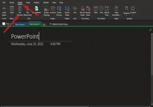 วิธีนำเข้าไฟล์ PowerPoint ไปยัง OneNote 