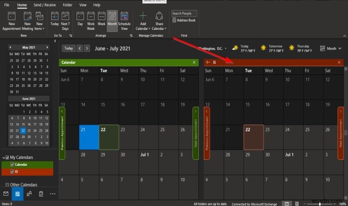 วิธีเปลี่ยนสีพื้นหลังของปฏิทินใน Outlook 