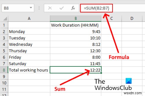 วิธีเพิ่มหรือรวมเวลาใน Microsoft Excel 