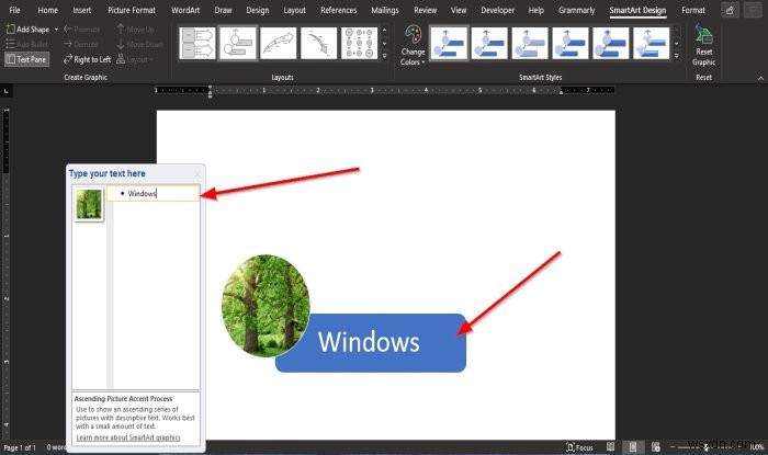 วิธีการแปลงรูปภาพเป็นกราฟิก SmartArt ใน Microsoft Word