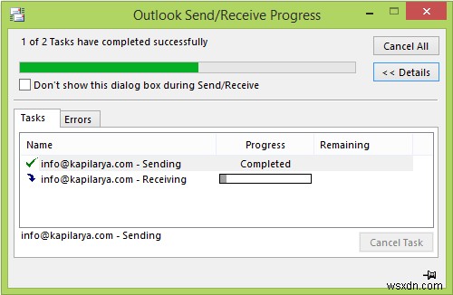 อีเมล Outlook ติดอยู่ในกล่องขาออกจนกว่าคุณจะส่งด้วยตนเอง 