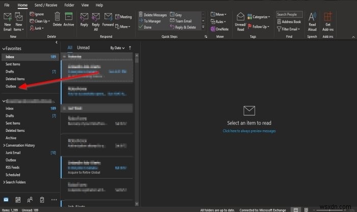 วิธีปรับแต่งบานหน้าต่างนำทางใน Outlook 