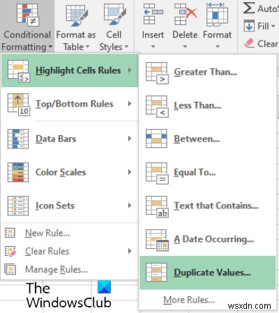 วิธีค้นหาและเน้นเซลล์ที่ซ้ำกันใน Microsoft Excel 