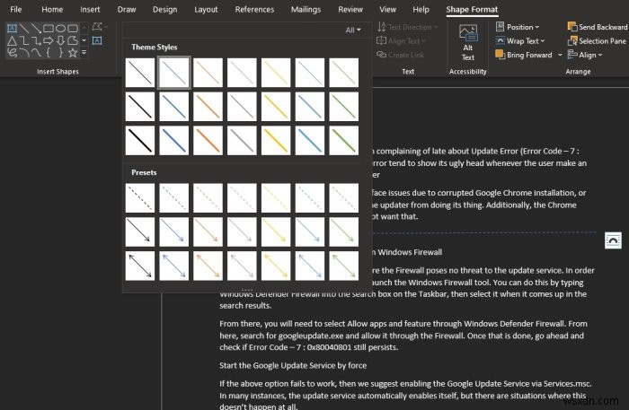 วิธีแทรกเส้นประหรือเส้นประใน Microsoft Word 