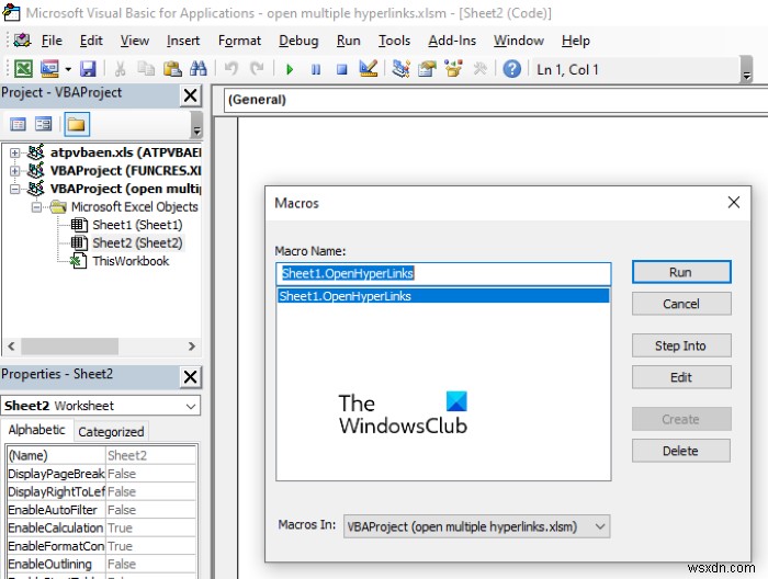 วิธีเปิดหลายลิงค์จาก Excel พร้อมกัน 