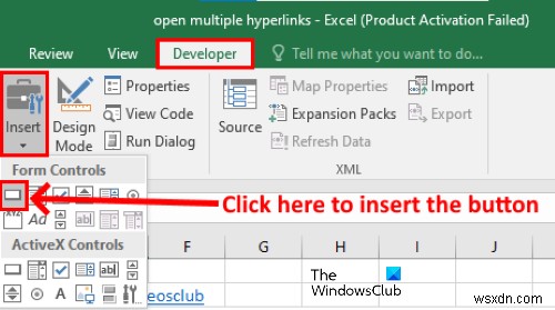 วิธีเปิดหลายลิงค์จาก Excel พร้อมกัน 