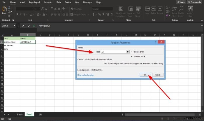 วิธีใช้ฟังก์ชัน Lower และ Upper ใน Excel เพื่อเปลี่ยนตัวพิมพ์ของ Text