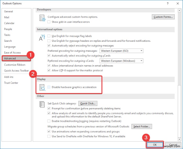 แก้ไขเนื้อหาของอีเมลหรือข้อความหายไปใน Outlook 