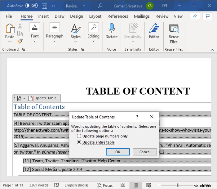 แก้ไขข้อผิดพลาด ไม่ได้กำหนดบุ๊กมาร์กใน Microsoft Word 