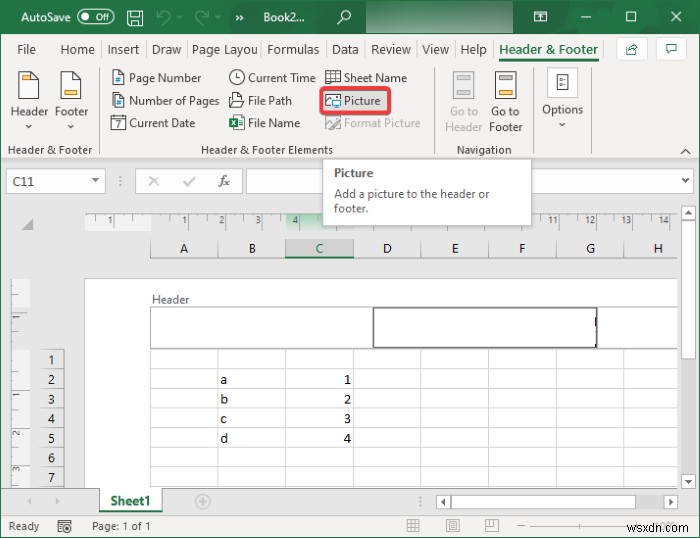 วิธีเพิ่มลายน้ำใน Microsoft Excel 