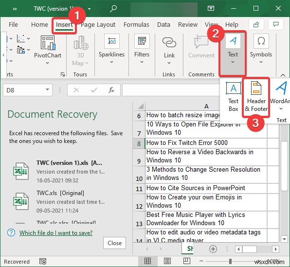 วิธีเพิ่มลายน้ำใน Microsoft Excel 