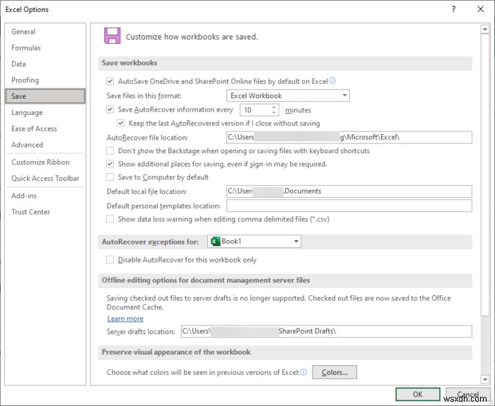 บันทึกอัตโนมัติไม่ทำงานใน Office Excel, Word หรือ PowerPoint 