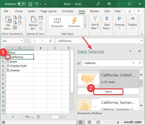 วิธีใช้คุณสมบัติประเภทข้อมูลอัตโนมัติใน Microsoft Excel 