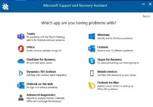 แก้ไขปัญหา Outlook และ Office 365 ด้วยการคลิกด้วย Microsoft Support and Recovery Assistant 