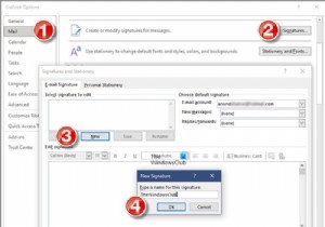 วิธีสร้างและเพิ่มลายเซ็นอีเมลใน Outlook 