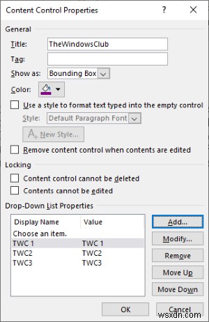 วิธีสร้างรายการดรอปดาวน์ใน Microsoft Word 