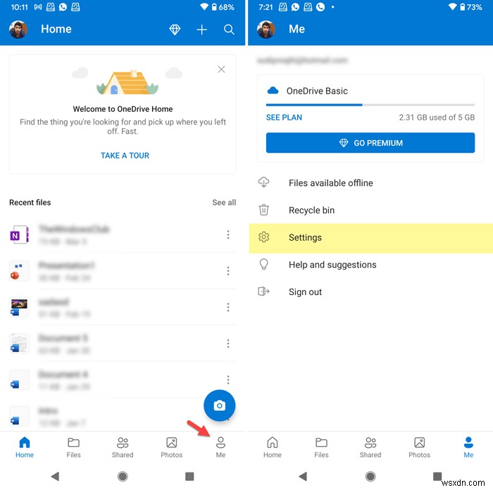 วิธีปิดการใช้งานการแจ้งเตือนของ OneDrive ในวันนี้บน Android และ iOS 