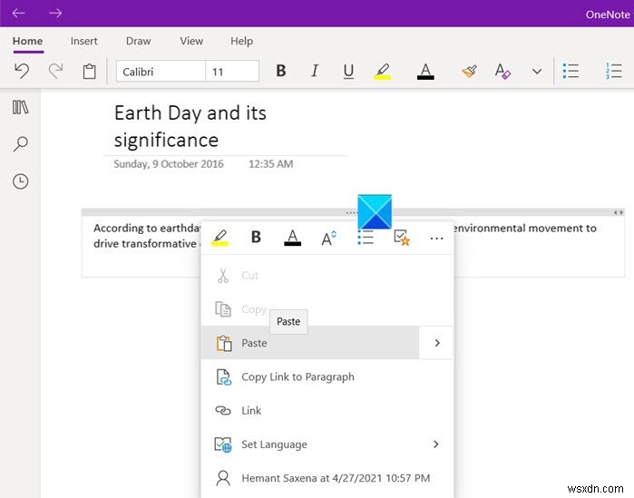 วิธีฝังพิน Pinterest ใน OneNote หรือ Word 