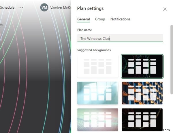 วิธีเปลี่ยนพื้นหลังหรือธีมใน Microsoft Planner สำหรับเว็บ 