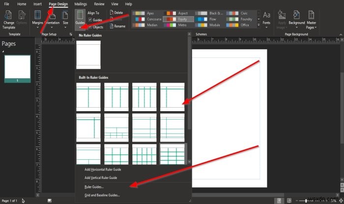 Layout Guides ใน Publisher คืออะไรและจะใช้งานอย่างไร 