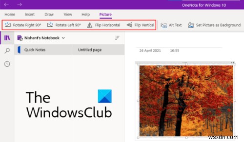 วิธีหมุนและครอบตัดรูปภาพใน Microsoft OneNote 