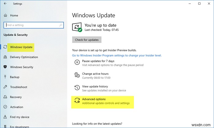 วิธีอัปเดตผลิตภัณฑ์ Microsoft อื่นๆ โดยใช้ Windows Update 