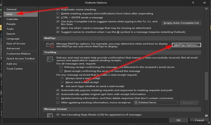 วิธีใช้ตัวเลือก MailTips ใน Outlook 