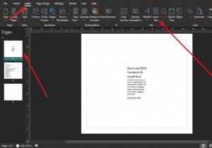 วิธีแทรกข้อความจากไฟล์ Word ลงในสิ่งพิมพ์ใน Publisher 