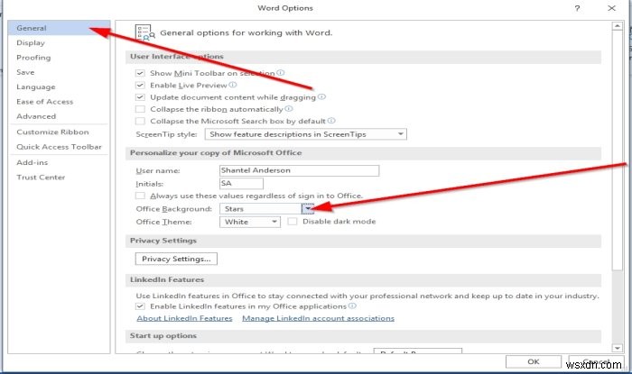 วิธีเปิดใช้งาน Office Background ใน Microsoft Office 