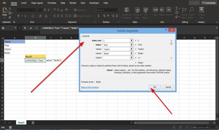 วิธีใช้ฟังก์ชัน CHOOSE ใน Microsoft Excel 