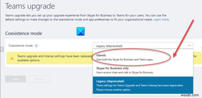 IM และการโทรของคุณจะไปที่ Microsoft Teams – กล่าวว่า Skype for Business 