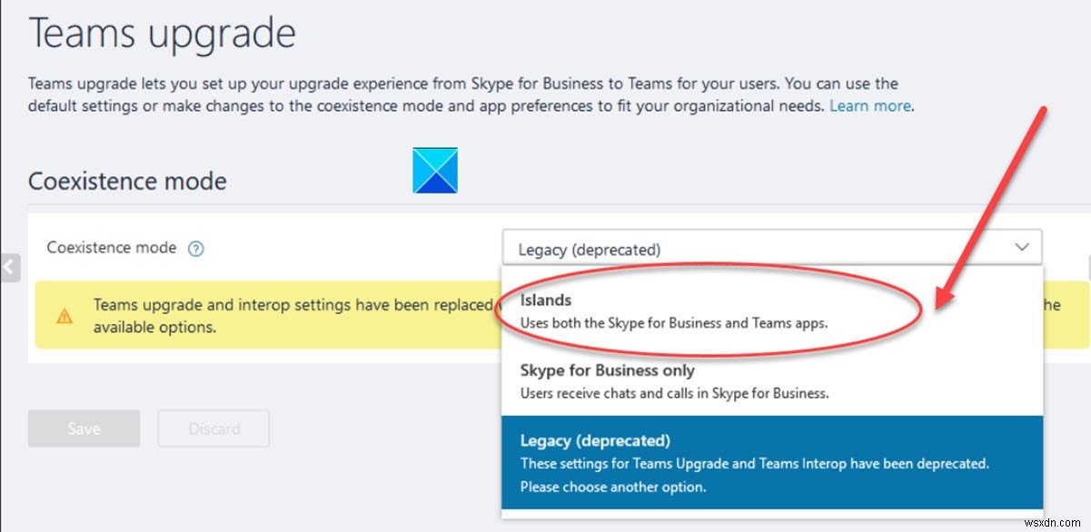 IM และการโทรของคุณจะไปที่ Microsoft Teams – กล่าวว่า Skype for Business 