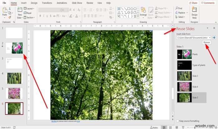 วิธีการใช้ซ้ำหรือนำเข้าสไลด์จากงานนำเสนอ PowerPoint หนึ่งไปยังอีกที่หนึ่ง 