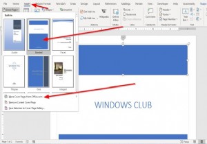 วิธีแทรก Custom Cover Page ใน Microsoft Word 