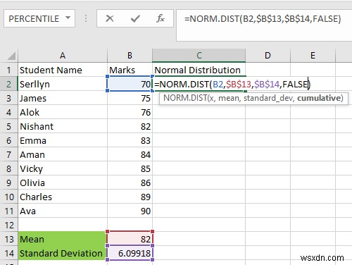 วิธีสร้าง Bell Curve ใน Microsoft Excel 