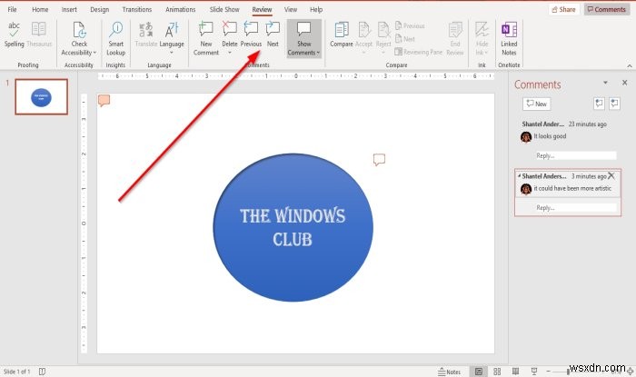 วิธีเพิ่มความคิดเห็นในสไลด์ Microsoft PowerPoint 