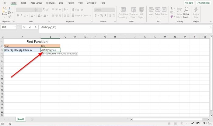 วิธีใช้ฟังก์ชัน Find และ FindB ใน Microsoft Excel 