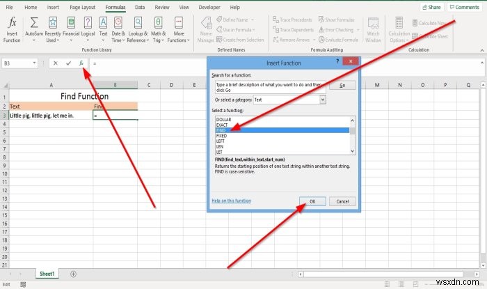 วิธีใช้ฟังก์ชัน Find และ FindB ใน Microsoft Excel 