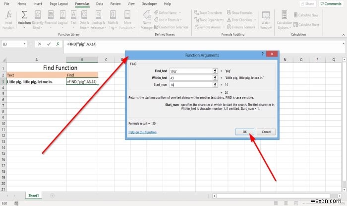 วิธีใช้ฟังก์ชัน Find และ FindB ใน Microsoft Excel 