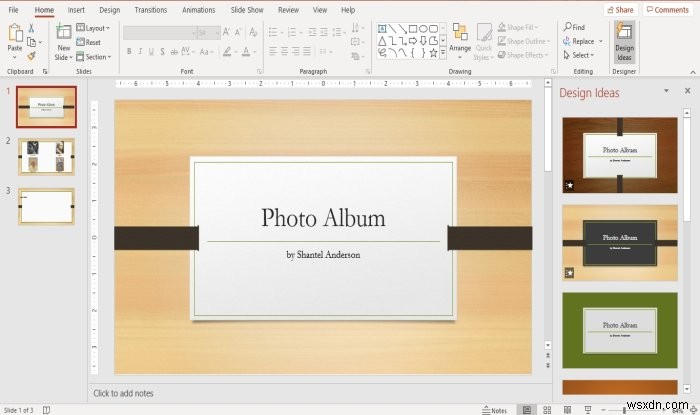 วิธีสร้างอัลบั้มรูปภาพใน PowerPoint 