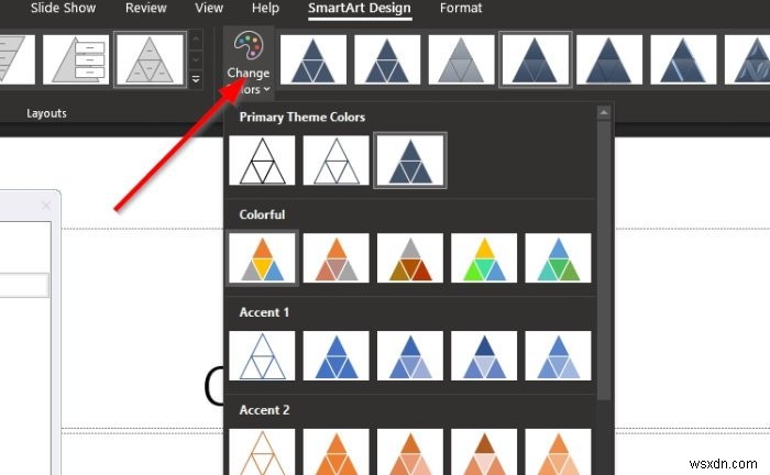 วิธีสร้างและแทรกพีระมิดลงในงานนำเสนอ PowerPoint ของคุณ 