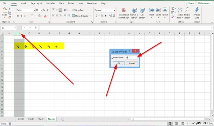 วิธีเปลี่ยนความสูงของแถวและความกว้างของคอลัมน์ใน Microsoft Excel 