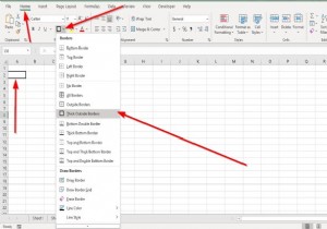 วิธีเพิ่มหรือลบ Borders to Cells ใน Microsoft Excel 