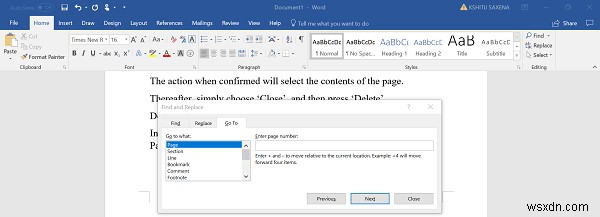 วิธีลบหน้าว่างที่ส่วนท้ายของเอกสาร Microsoft Word 