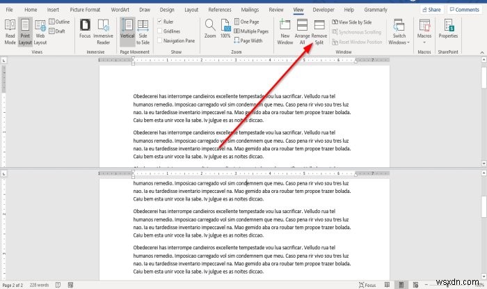 วิธีแสดงและทำงานกับหลายหน้าต่างใน Microsoft Word 