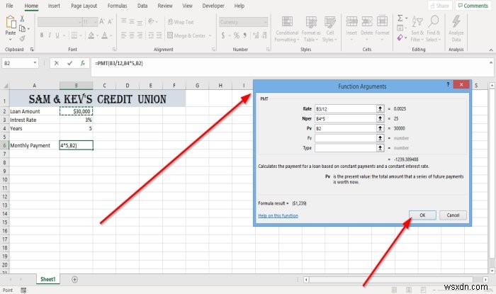 วิธีใช้ฟังก์ชัน PMT ใน Microsoft Excel 