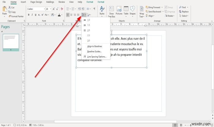 วิธีเปลี่ยนระยะห่างโดยใช้ Character, Line หรือ Paragraph Spacing Tool ใน Microsoft Publisher 