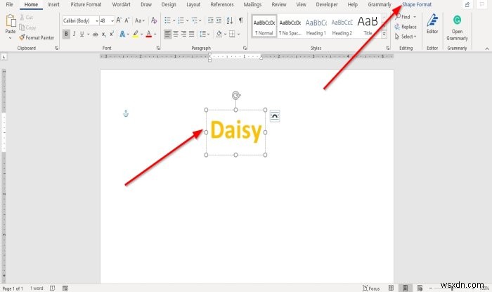 วิธีเพิ่มเอฟเฟกต์ข้อความให้กับอักษรศิลป์ใน Microsoft Office 